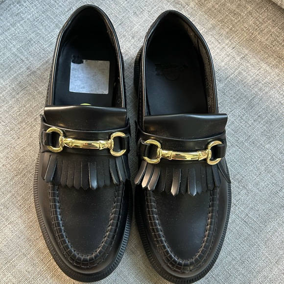 Dr. Martens Unisex Adult Black Loafers Adrian Snaffle Size 7 - Picture 1 of 10